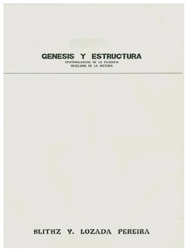 <p>Elaboración y entrega de la tesis de licenciatura de 393 páginas titulada:&nbsp;<i>Génesis y estructura epistemológicas de la filosofía hegeliana de la historia.&nbsp;</i>Cumplió las funciones de tutora, la Dra. María Emma&nbsp;Ivanović de Flores. La entrega del texto fue en noviembre.</p>